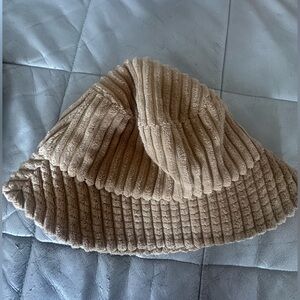Urban Outfitters Textured Beige Bucket Hat